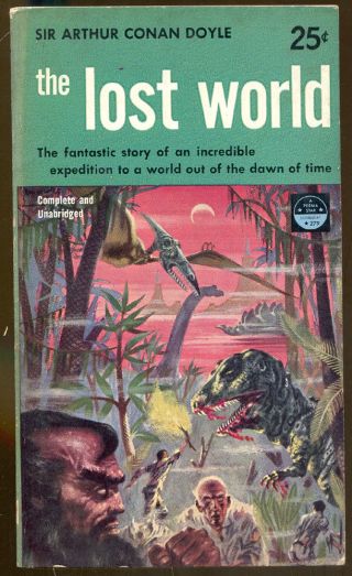 The Lost World By Sir Arthur Conan Doyle - Vintage Perma Star Paperback - 1954