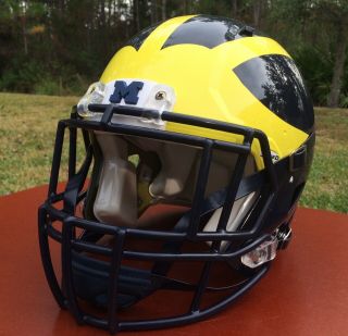 Michigan Wolverines Full Size Riddell Speed Football Helmet - Large