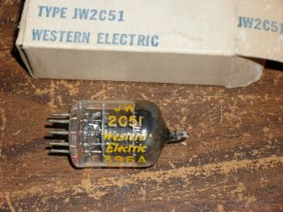 Nos Western Electric 2c51 / 396a Tube Nib Very Early Date Code 039