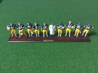 1966 Green Bay Packers Figurines - Lombardi,  9 Hof Players - Nmt - Mt - Danbury