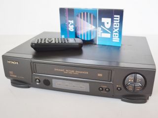 Hitachi Fx530 Vhs Vcr Video Cassette Recorder With Remote