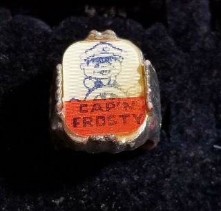 Vintage 1960’s Cap’n Frosty/dairy Clipper Flicker/lenticular Premium Ring