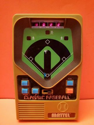 Mattel Electronic Baseball Handheld Game Classic & Rare Vintage