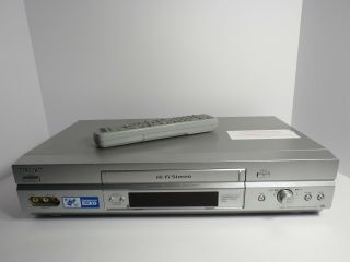 Sony Slv - N750 Video Cassette Recorder 4 Head Vcr Vhs Player & Remote