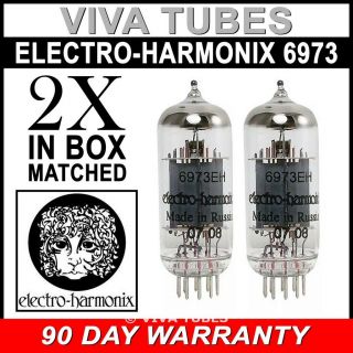 Brand Current Matched Pair (2) 6973 Electro - Harmonix Vacuum Tubes