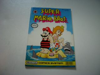 Vintage Nintendo Comics System Valiant Mario Bros.  4 Non Graded