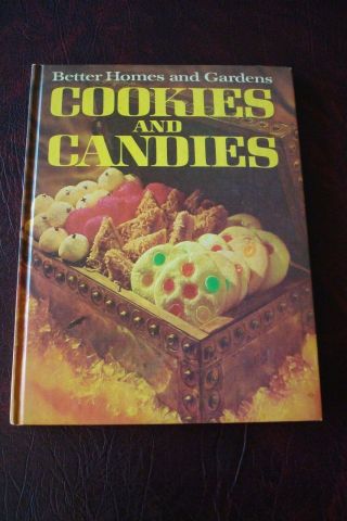 Vintage 1966 Cookies And Candies Better Homes & Gardens Cookbook Recipes,  Hard