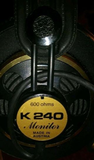 Rare Akg Professional K240 Headphones Made In Austria In In