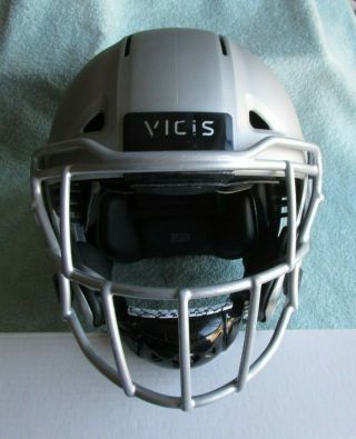 2018 Vicis Zero1 Pro Football Helmet Silver With Silver Facemask Size A Medium