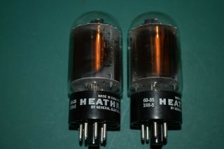 6l6gc Ge For Heathkit Audio Receiver Guitar Vacuum Tubes Pair