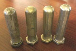 7 Vintage Schrader 2 Piece Valve Stem Covers 5 Are Two Piece Complete 2 Not