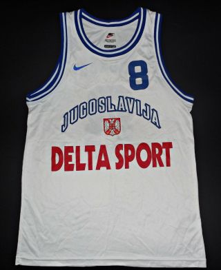 Lukovski Yugoslavia Nike Basketball Jersey Shirt Fiba Match Worn Serbia