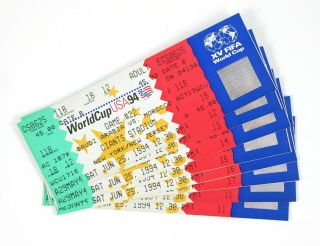 8 Vtg Soccer Football World Cup Usa 1994 Game 22 Tickets