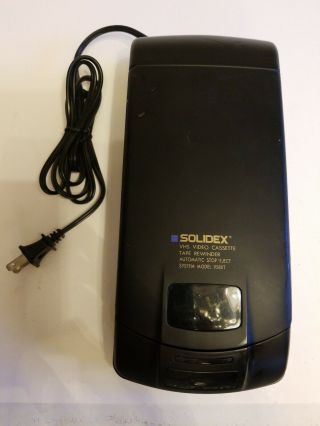 Vintage Solidex 958xt Vhs Video Cassette Automatic Rewinder Black