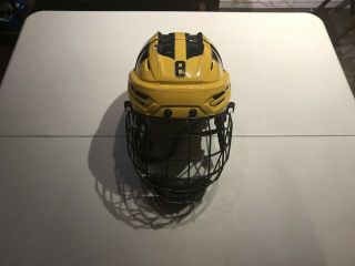 University Of Michigan Game Worn Hockey Helmet From 2018 - 2019 Season