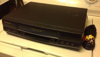 Panasonic Pv - 9455s Vhs Player Vcr 4 Head Hi - Fi Video Player Recorder W/ Av Cable