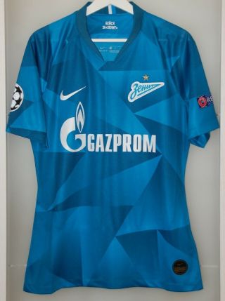Match Worn Shirt Zenit Peterburg Russia Champions League 19 - 20 Jersey Brazil