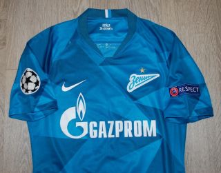 Match worn shirt Zenit Peterburg Russia Champions League 19 - 20 jersey Brazil 3