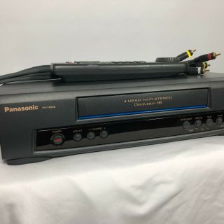 Panasonic Vcr 4 Head Omnivision Vhs Model Pv 7455s With Remote & A/v Cable