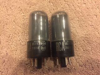 Matched Rca 6v6 Gt Tubes Test Very Strong