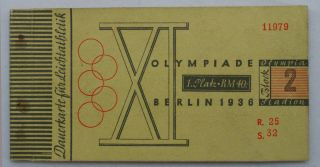 Olympic Ticket Book Athletics Berlin 1936 All 8 Tickets 02.  - 09.  08.  Jesse Owens