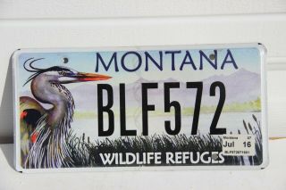Montana License Plate Wildlife Refuges