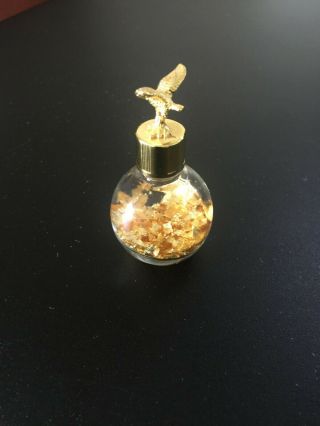 ALASKA GOLD 24k Gold Flakes (in 1 oz.  Miner ' s Assay Bottle) with EAGLE Top 2