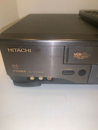 Hitachi VT - FX623A Video Cassette Player Recorder VCR VHS W/ Remote 3