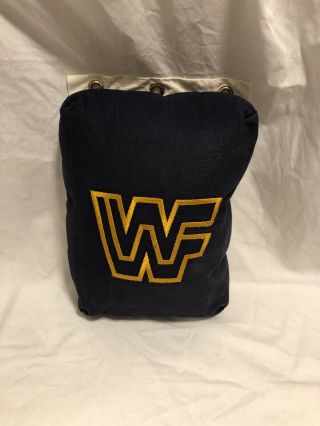 Authentic Official Ring Worn Wwf Block Logo Wrestling Turnbuckle Buckle Wwe