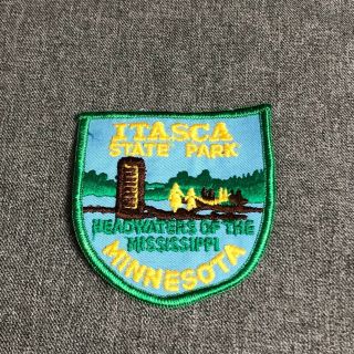 Itasca State Park Minnesota Headwaters Of The Mississippi River Mn Patch Badge