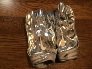 Odell Beckham Jr Giants Worn Custom Obj Nike Gloves