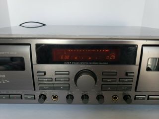 JVC TD - W709 Stereo Double Cassette Tape Deck Player 2