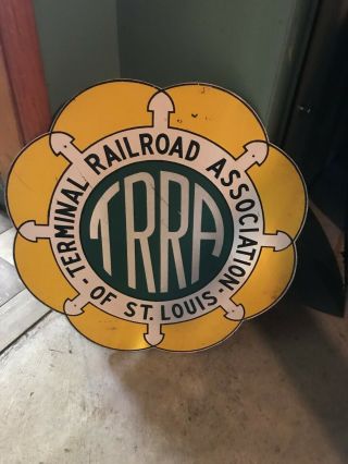 Metal Terminal Railroad Association Of St.  Louis Railroad Sign