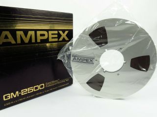 Ampex Gm 2500 10 " Grand Master Professional Recording Reel Tape 1/4 " X 2500 