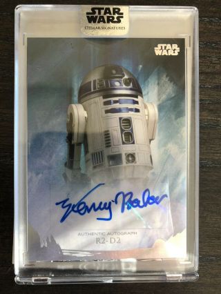 Kenny Baker R2 - D2 2018 Topps Star Wars Stellar Signatures Auto 32/40