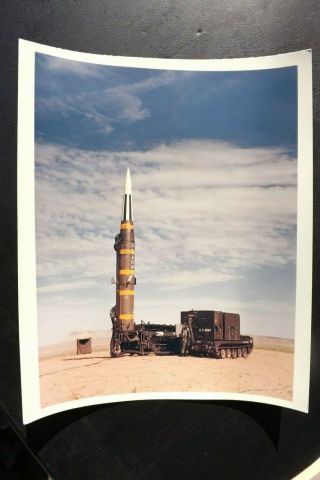 Vintage 1965 Us Army Photo Pershing Missile Rocket Power Station Utah