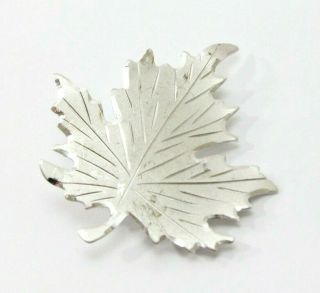 Vintage Boyd 925 Sterling Silver Fall Maple Leaf Brooch Pin: 3.  6 Grams