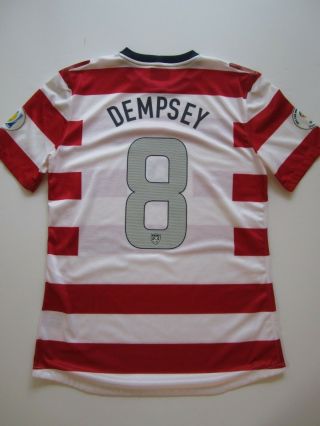 Usmnt Clint Dempsey Player Issue Match Worn World Cup Qual Waldo Soccer Jersey