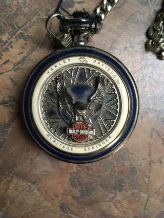 Franklin Harley Davidson Pocket Watch Heritage Springer