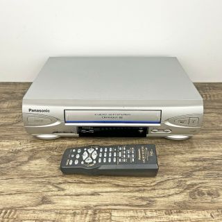Panasonic Pv - V4523s 4 Head Hi - Fi Vcr Player Record Vhs