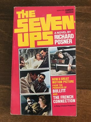 Vintage Paperback The Seven Ups Richard Posner Movie Tie - In