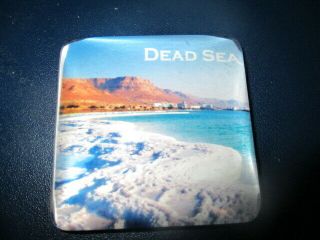 Dead Sea Israel 2 Inch Square Color Photo Kitchen Magnet Israeli