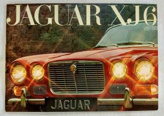 1970 Jaguar Xj - 6 Series I Sales Brochure Prospekt Depliant W/spec Sheet
