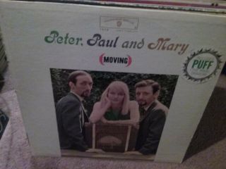 Peter Paul & Mary Vintage Lp Moving Includes Puff The Magic Dragon