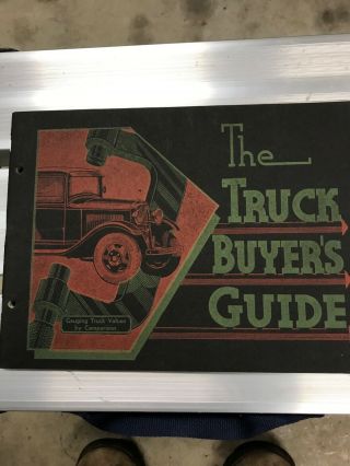 1933 Ford Truck Buyers Guide Chevrolet Dodge Comparison Brochure 56 Pgs