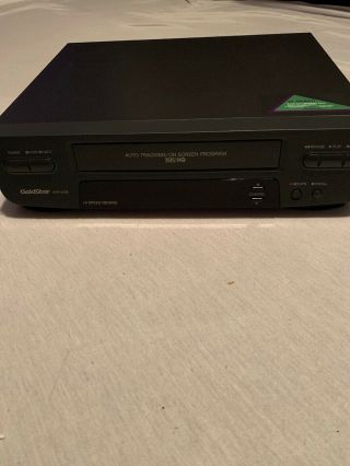 Goldstar Video Cassette Recorder Gvr - E235 With Vhs