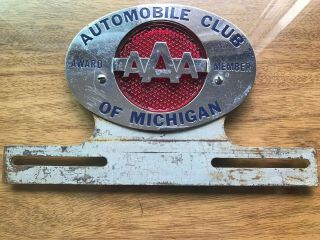 Auto Club Of Michigan License Plate Topper