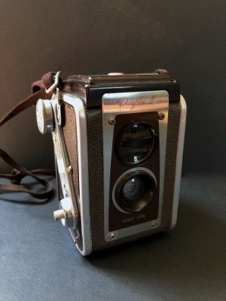 Vintage Eastman Kodak Duaflex Iv Box Camera With Strap,  Kodak Lens,  1950 