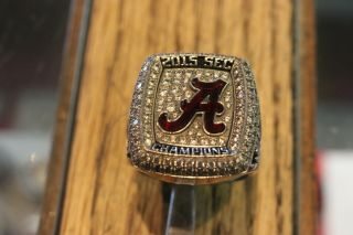 2015 Alabama Crimson Tide Sec Championship Ring (player Issued)