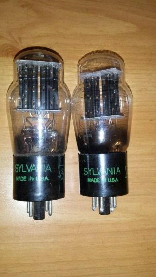 1950s WELL BALANCE CLOSELY Matched Pair SYLVANIA 5V4G GZ32 TUBE TV - 7 2